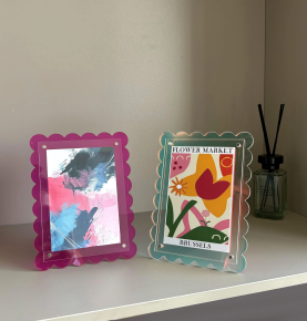 Tabletop Acrylic Photo Frame with Modern Design for Home Decor.  