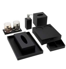 Custom Acrylic Bathroom Organizer Sets for Hotel 
